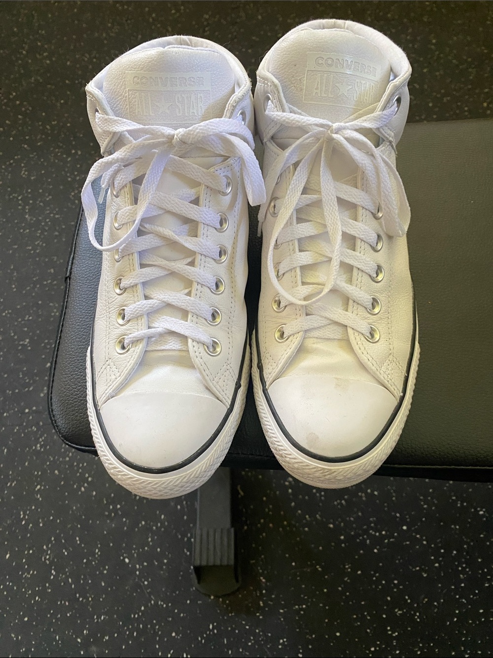 Converse White High-Top Sneakers